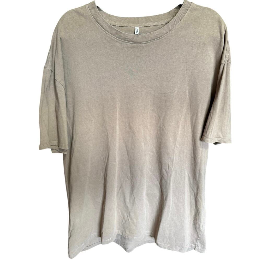 Essentials Fear Of God FOG Oversized Tee Shirt Crewneck Tan Brown Size Medium